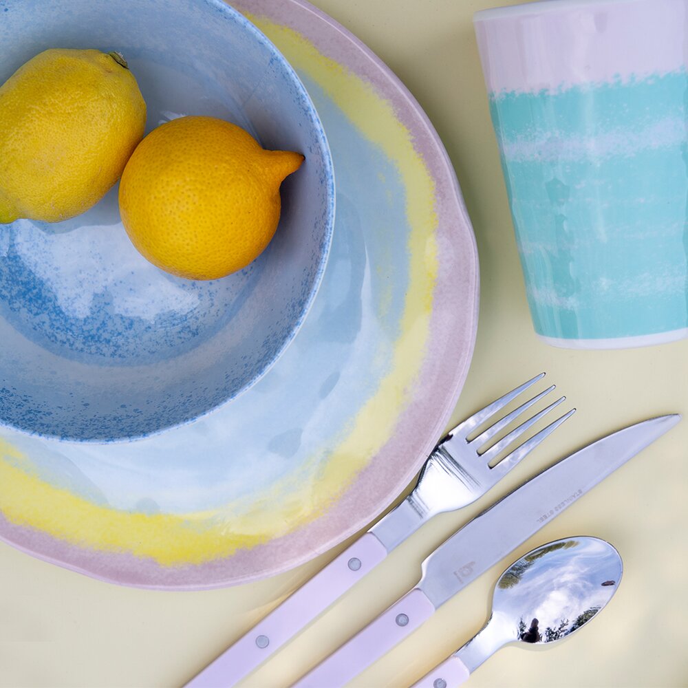 Servise Barfleur Pastel Melamin 12 deler