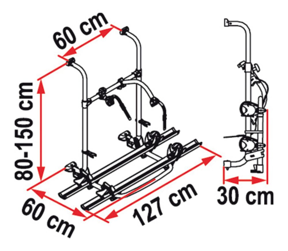 Sykkelstativ FIAMMA Premium S Høy innfestning
