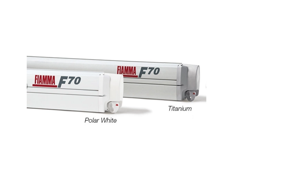 F70 Markise Hvit kassett 450 Royal Grey