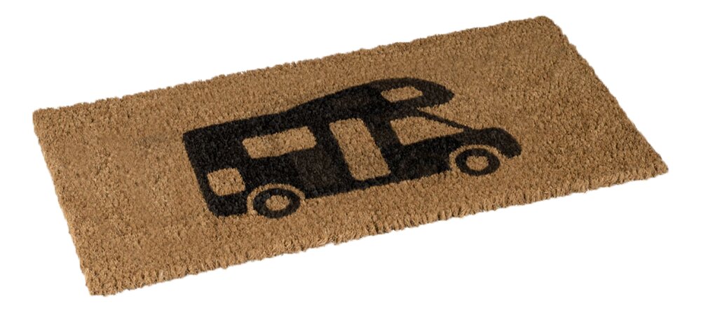 Dørmatte med bobil motiv - 50x25 cm