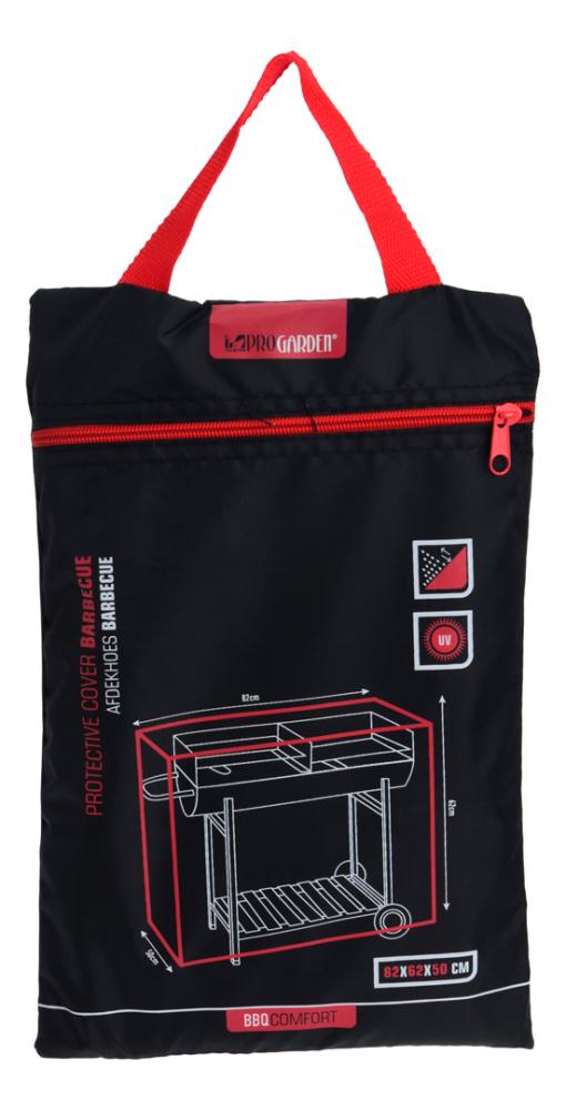 Grilltrekk 82x50x62 cm sort