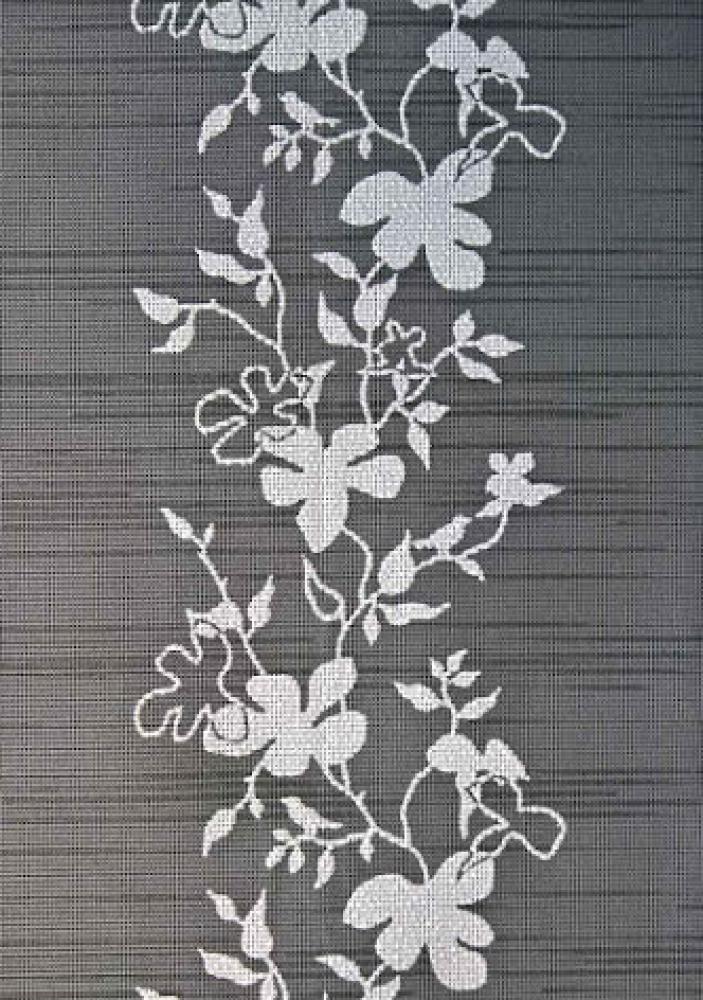 Spisebrikke Miami Flowers Antrasitt 30 x 45 cm