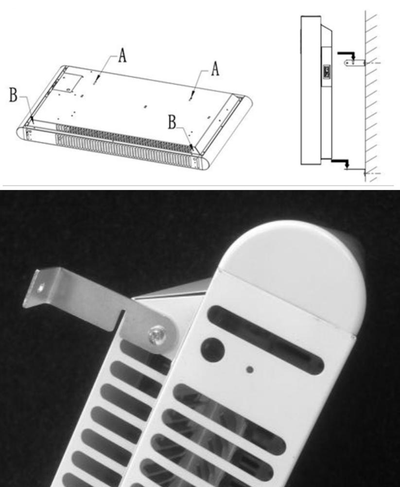 HLHW-1200 Panelovn WiFi 1200 W Hvit