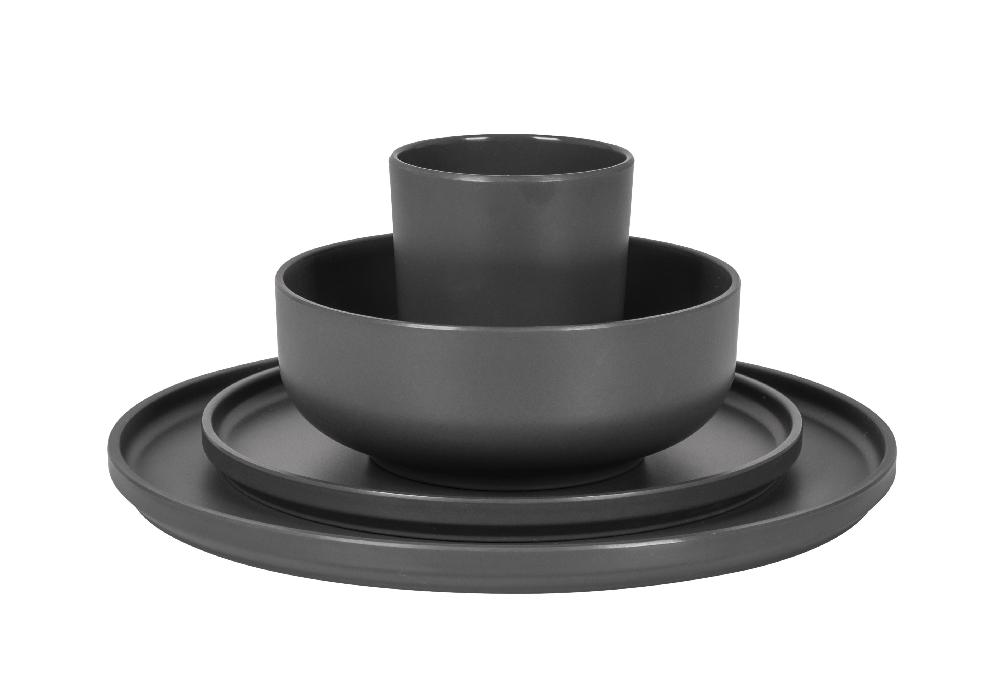 Servise Patom Grå Melamin 16 deler