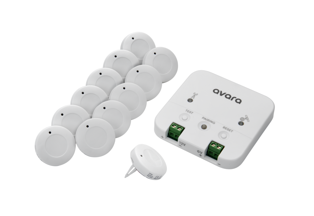 Avara Moist Fuktalarm m/ 12 stk fuktsensorer