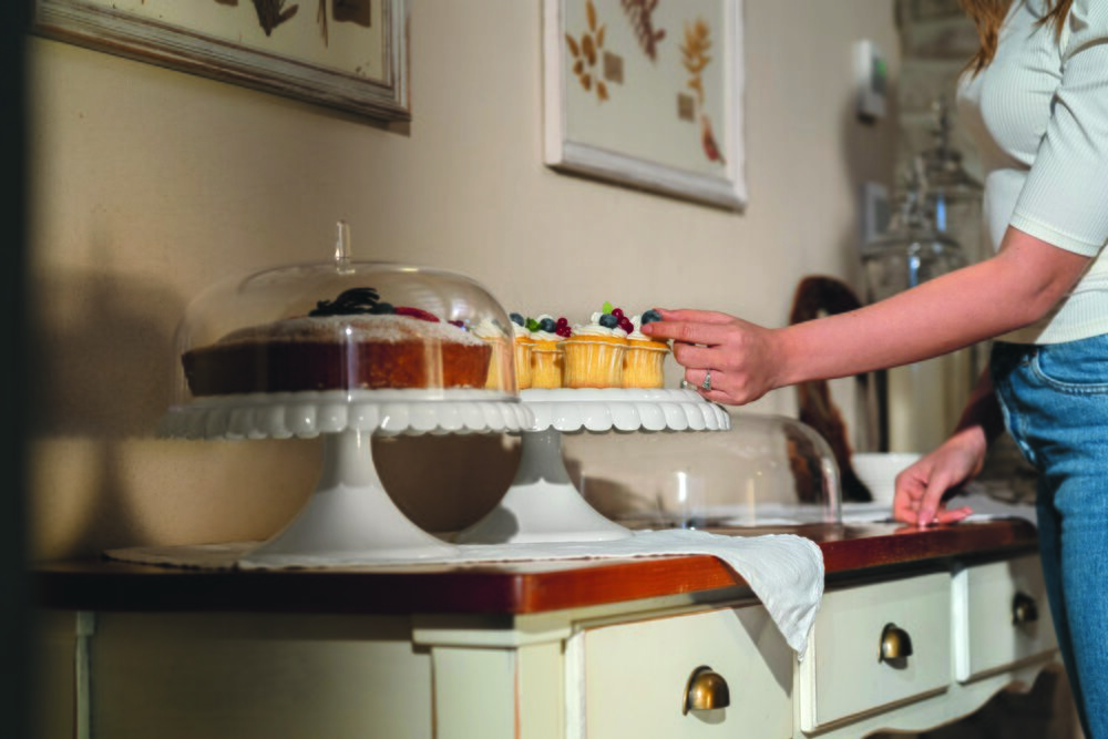 Kakeklokke Tiffany Small Hvit