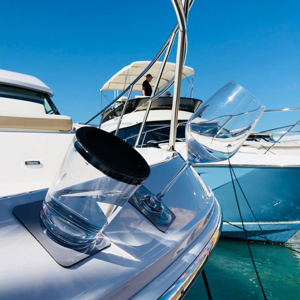 Magnetisk glass - Drikkeglass m/lokk 25 cl. flerfarget 6 stk