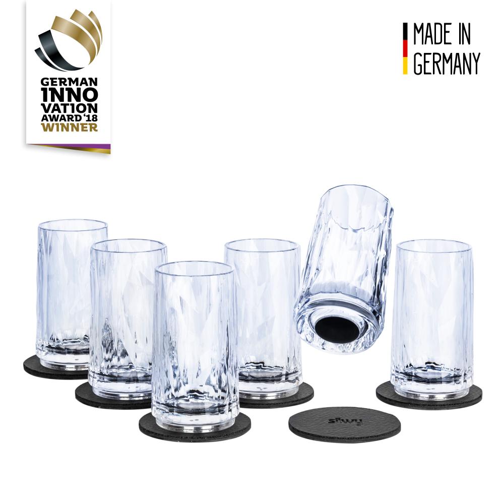 Magnetisk glass - Shotglass 4 cl High Tech pk a 6 stk