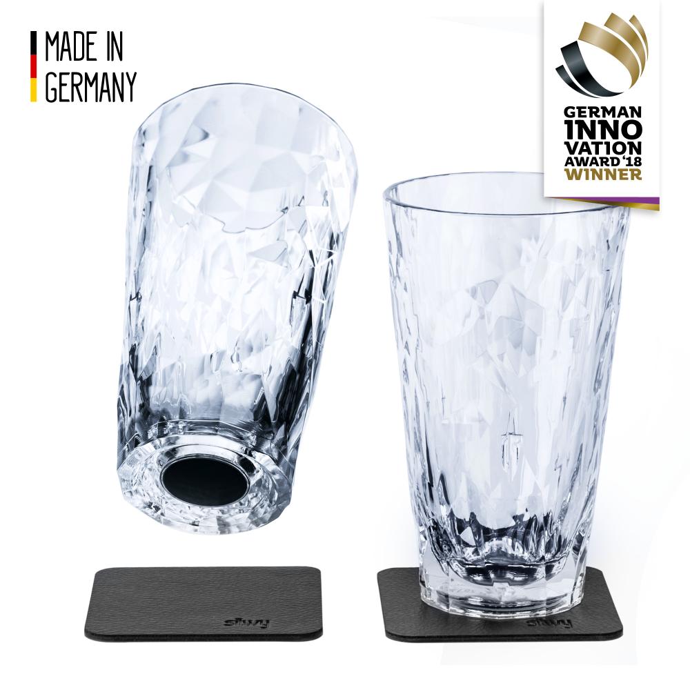 Magnetisk glass - Longdrink 30 cl High Tech pk a 2 stk