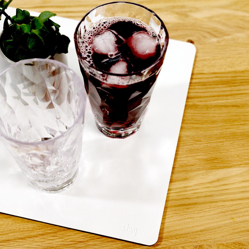 Magnetisk matte for magnetglass - Hvit 40 x 27 cm