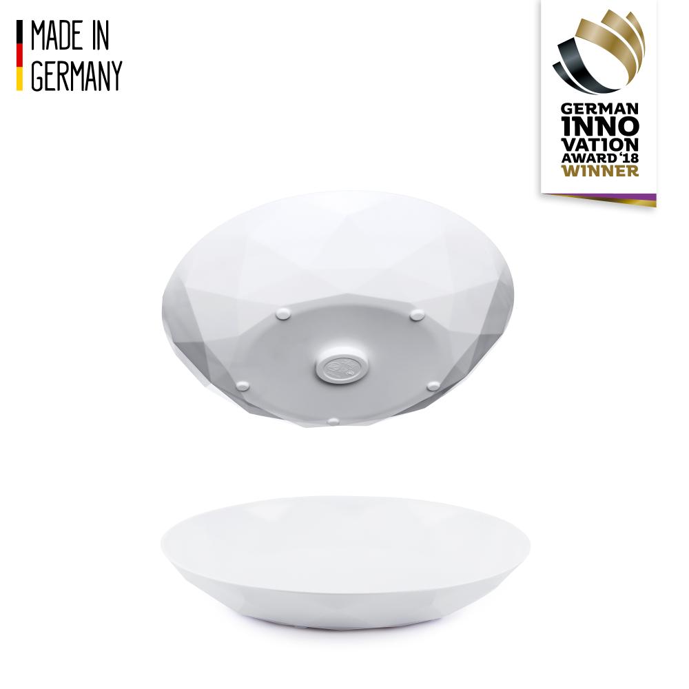 Magnetisk tallerken High-Tech 24 cm hvit