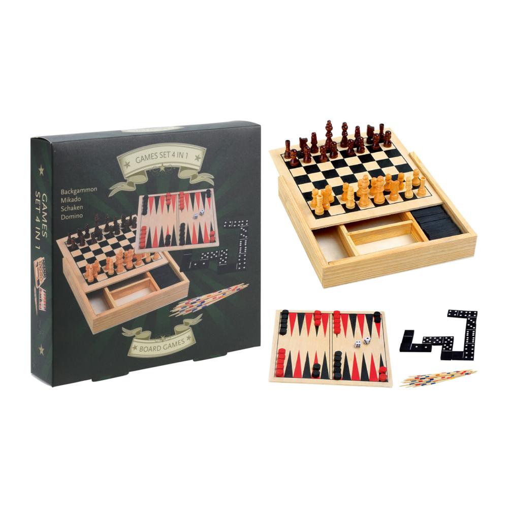 4 i 1 Brettspill 17 cm