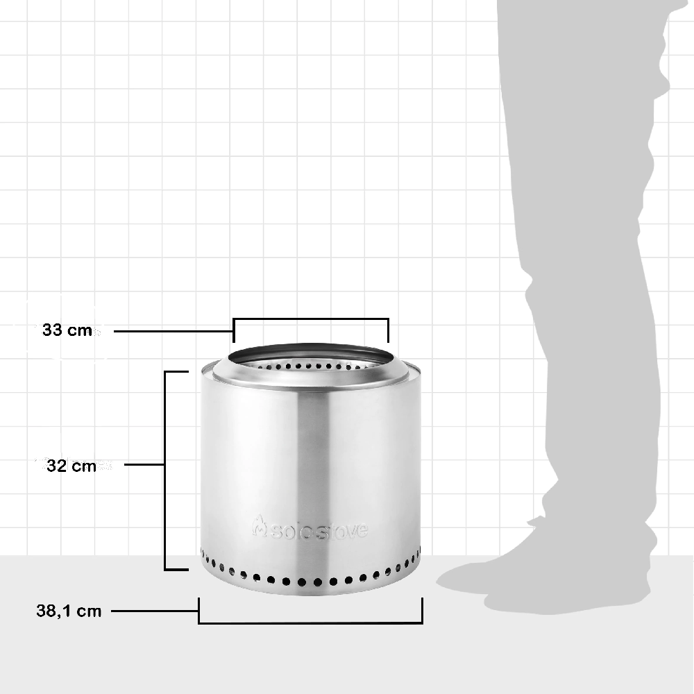 Bålpanne Solo Stove Ranger Camping/Hagepakke 32 x 38 cm