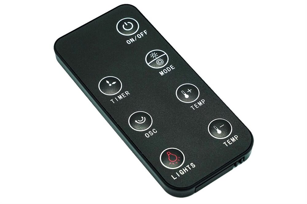 Varmeovn Keramisk Sunny Tower m/fjernkontroll 1200/2000 W 230 V