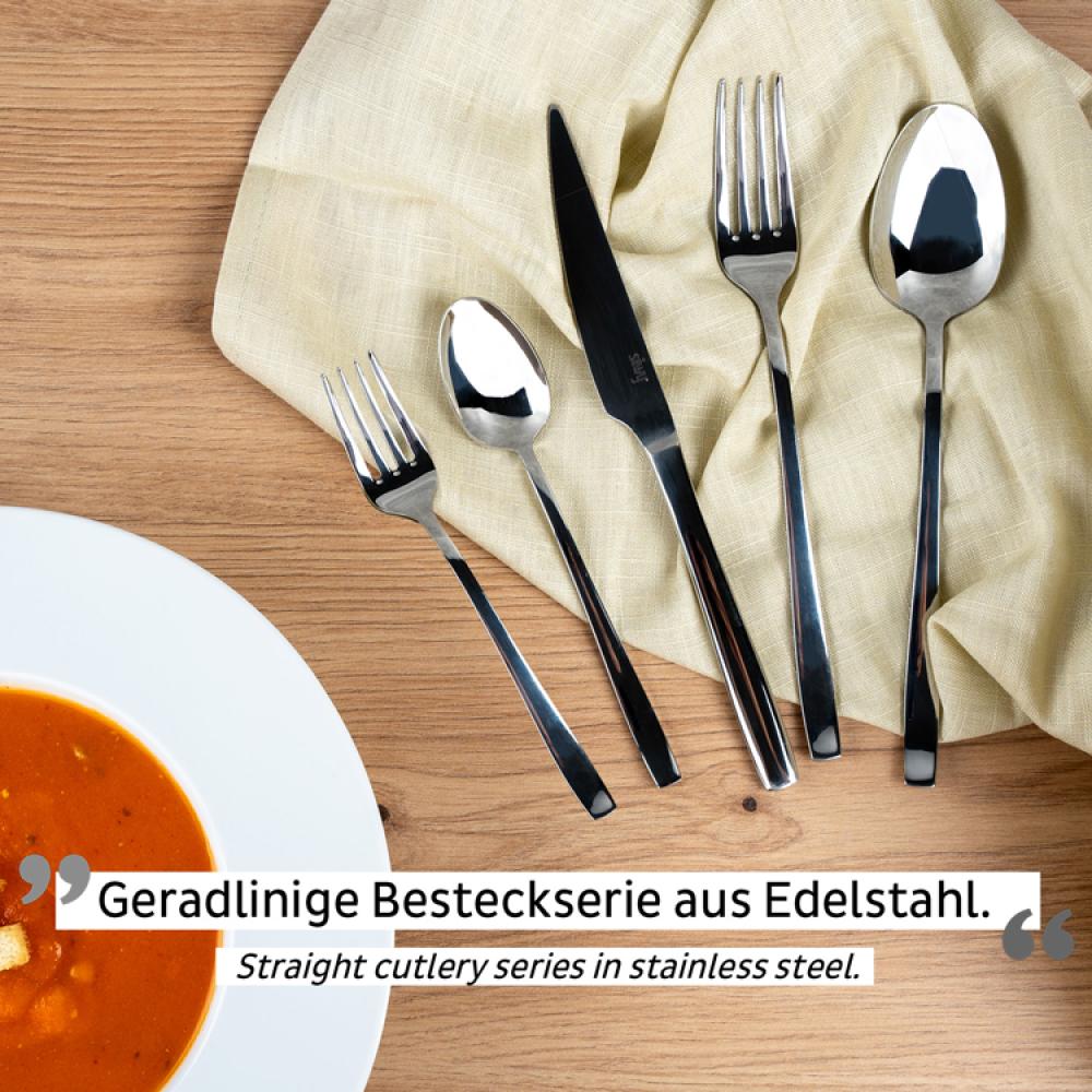 Bestikksett Travel Cutlery rustfritt stål 5 deler Silwy