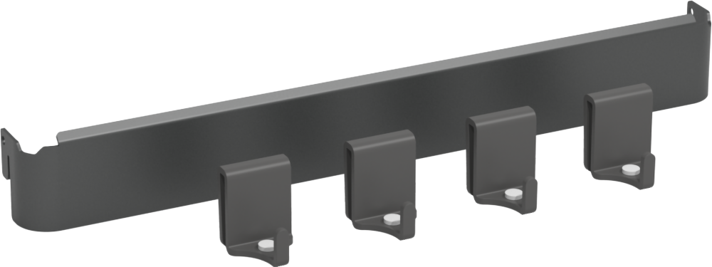 Opphengssystem K-Line støtteskinne m/4 kroker Antrasitt