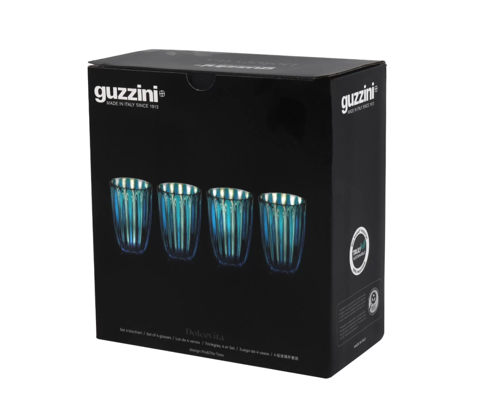 Glass Dolce Vita 4 stk hvit