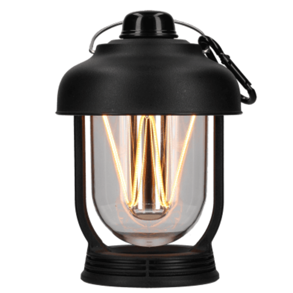 Lampe Camp Glow 10x14 cm svart