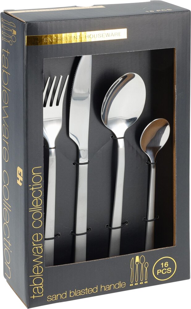 Bestikksett Blank overflate 16 deler