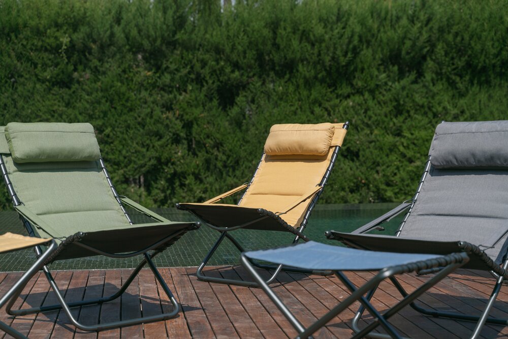 Stol Crespo Tex-Comfort Lounger gul